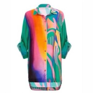 AGUA BENDITA Chrissy Shirt in Multicolor size S